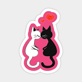 Kawaii cats in love Magnet