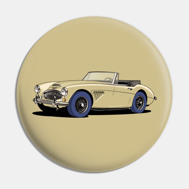 Austin-Healey 3000 in golden beige metallic Pin by Webazoot