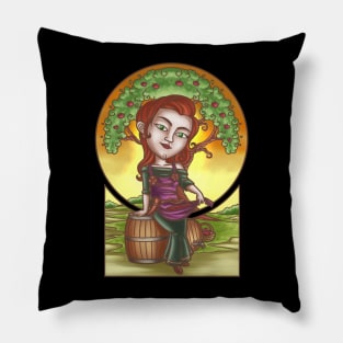Keeper of the Norse Youth: Viking God Idun Design Pillow