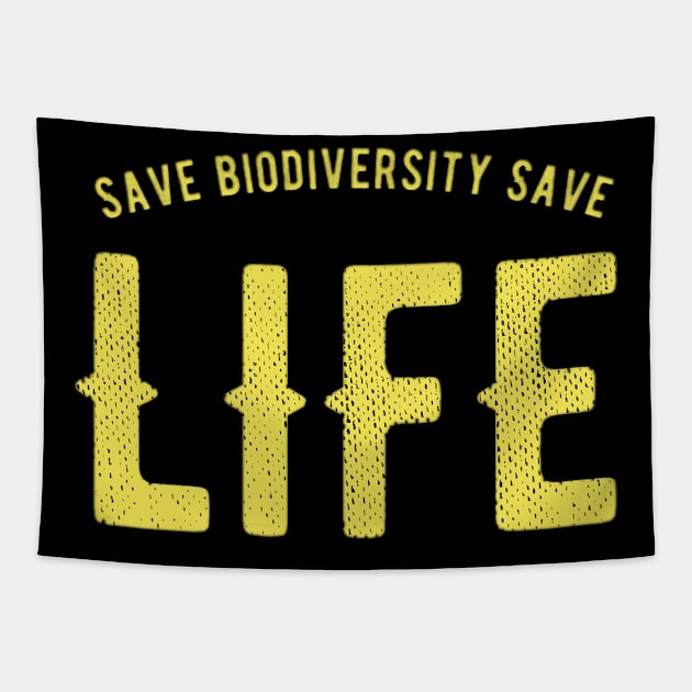 Save biodiversity save life Tapestry by FabuleusePlanete