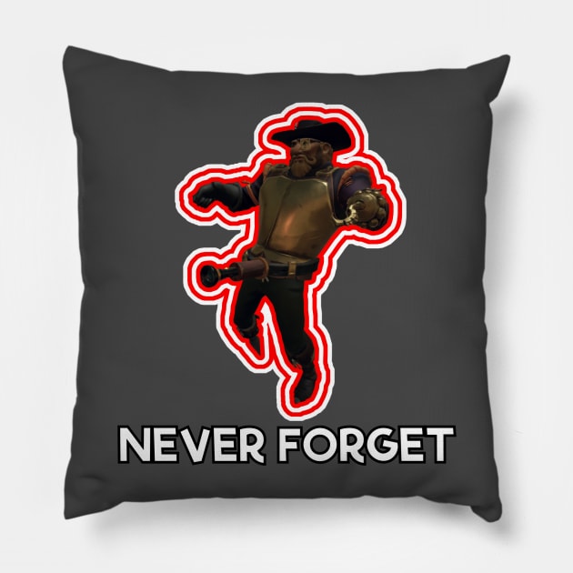 NEVER FORGET Pillow by CaptainFalcore