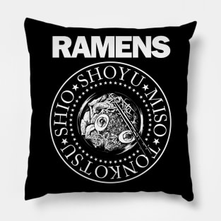 Ramens Funny Retro Pop Punk Rock Ramen Food Vintage Pillow