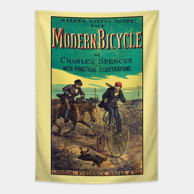 Vintage bicycle, so called penny-farthing or high wheeler. Tapestry by Luggnagg