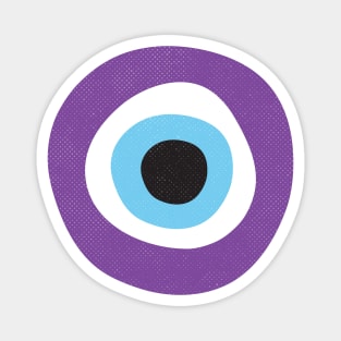 Purple Evil Eye Symbol Magnet