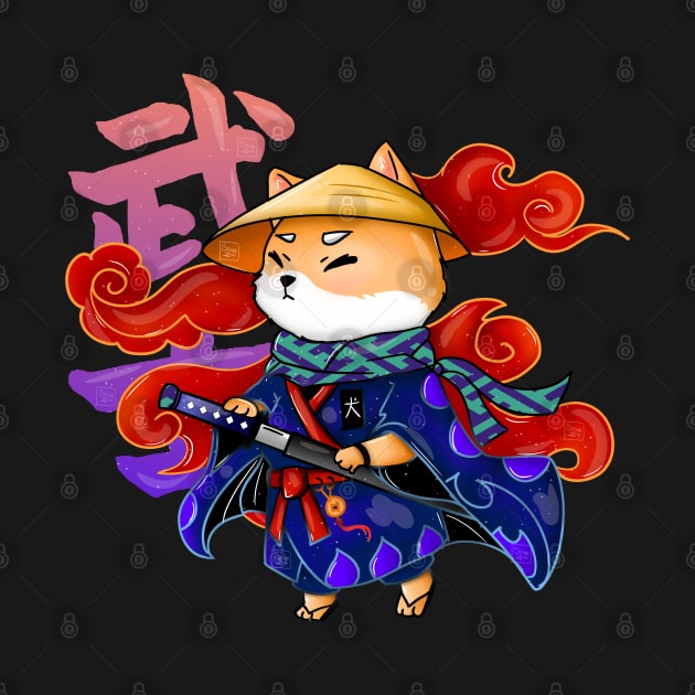 Samurai Corgi by Sonoyang