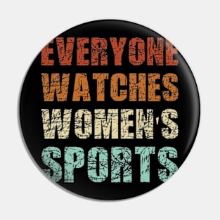 Funny Women's Sports Vintage Pin