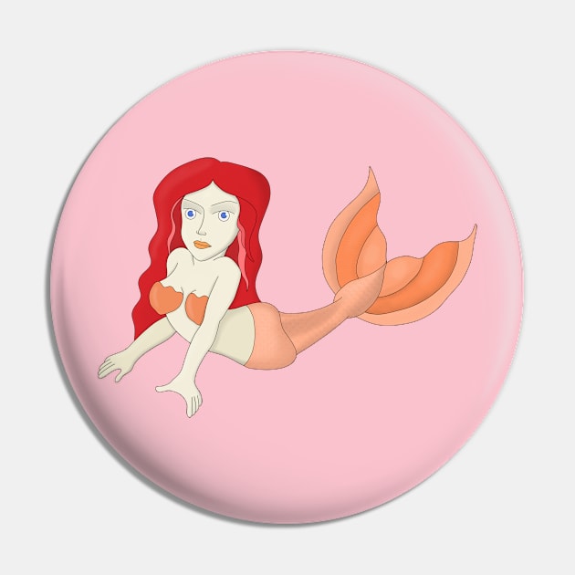 A Redhead Mermaid Pin by DiegoCarvalho