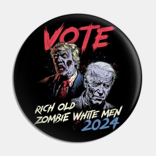 VOTE Zombie Trump & Biden 2024 Pin