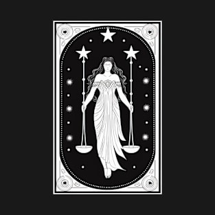 Themis Tarot Card Astrology Occult Mystical T-Shirt