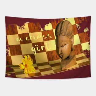 A Chess Girl Tapestry