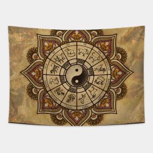 YinYang Zodiac Tapestry