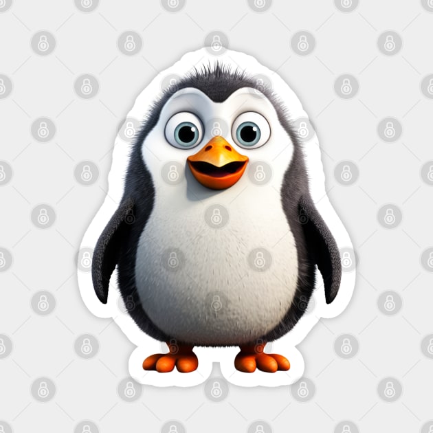 Cute Animal Characters Art 9 -penguin- Magnet by Lematworks