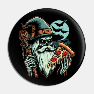 Pizza Wizard // Horror Design Pin