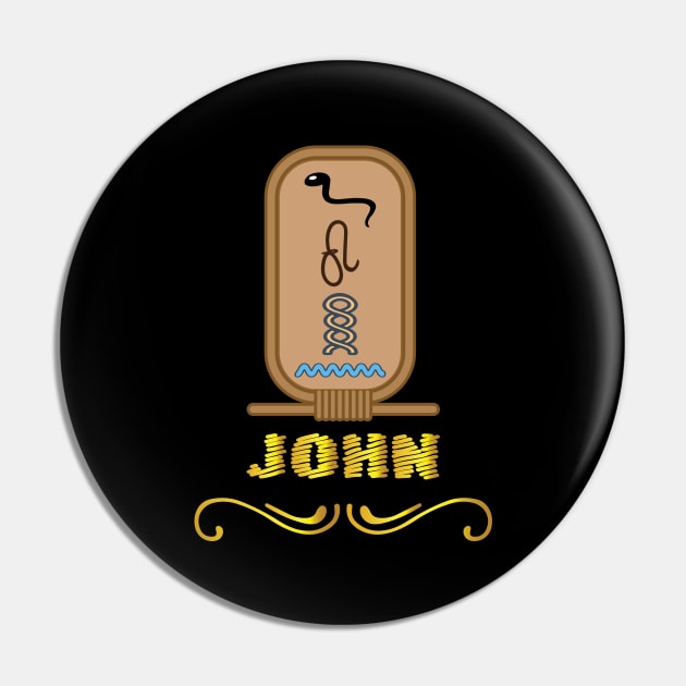 JOHN-American names in hieroglyphic letters-JOHN, name in a Pharaonic Khartouch-Hieroglyphic pharaonic names Pin by egygraphics