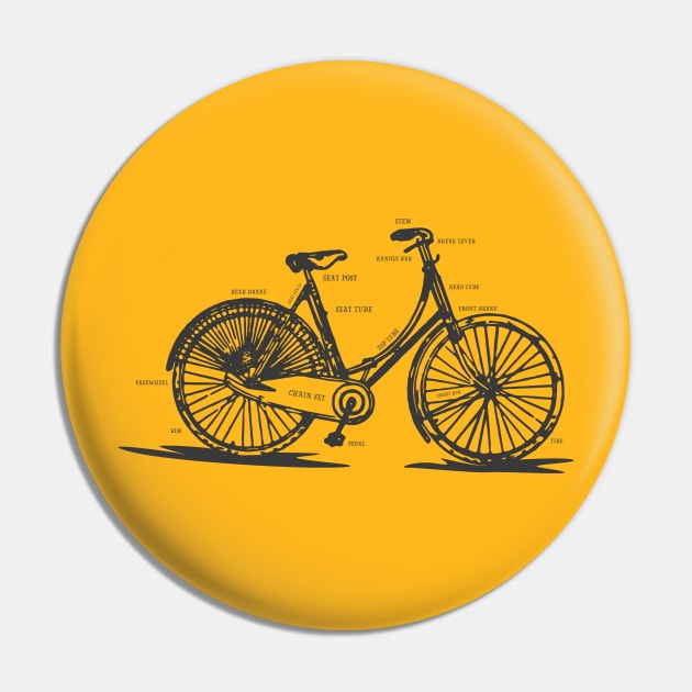 Bicycle Cyclist Cycling Tee Tshirt Pin by teespot123