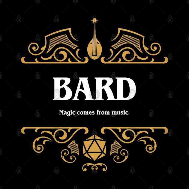 Bard Class Tabletop RPG Gaming by pixeptional