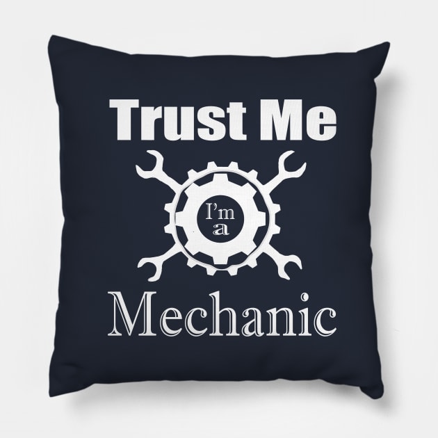 Funny Mechanic Humor meme Pillow by PlanetMonkey