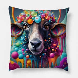 Psychedelic Sheep Pillow