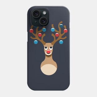 Cute Rudolph Reindeer Xmas tree Phone Case