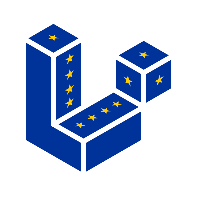 Laravel logo with European Union flag by WiloAhadi