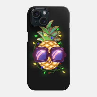 Christmas Lights Pineapple Phone Case