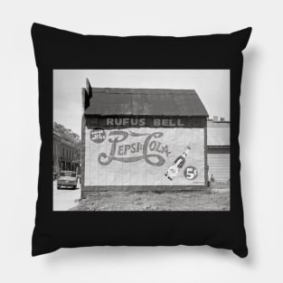 Soda Pop Billboard, 1938. Vintage Photo Pillow