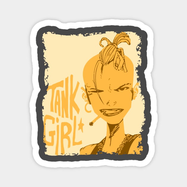 tank girl //vintage Magnet by InstingGan