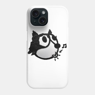 Felix the cat is singing as usual Phone Case