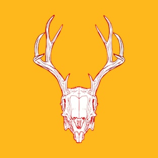 Deer Skull (red) T-Shirt