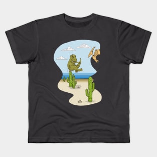 Offline Chrome T-Rex Game Kids T-Shirt for Sale by NikkiMouse82