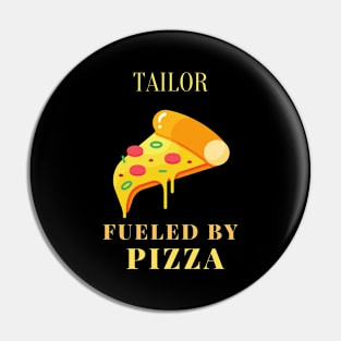 Pizza fueled tailor Pin