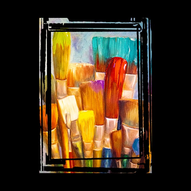 Abstract Paintbrushes by Carol Landry Fine Art 