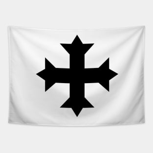 Coptic cross (black) Tapestry