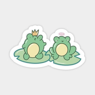 Cute Frogs in Love Magnet