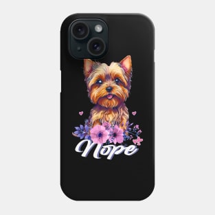 Yorkie Love Stylish Tee Celebrating the Charm of Yorkshire Terriers Phone Case