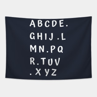 funny alphabet wall Tapestry