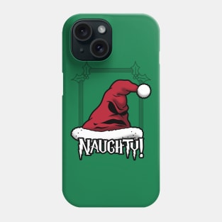 Christmas Fantasy Naughty Or Nice Sorter Santa Claus Hat Phone Case