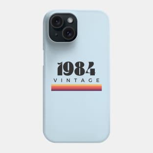 1984 Vintage Stripe Design Phone Case