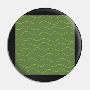 Wavy Lines in Greens Pin