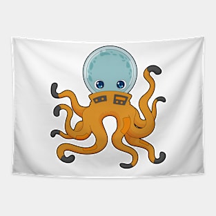 Octopus Astronaut Space Tapestry