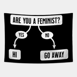 Are You A Feminist? Flowchart Tapestry