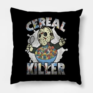 Cereal Killer Funny Retro 80s Horror Parody Pillow