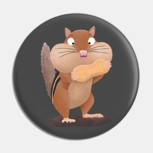 Cute funny big cheeks chipmunk cartoon Pin