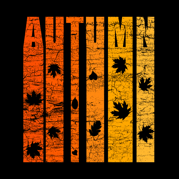 Autumn And Fall Colors Vintage Distressed Style by guitar75