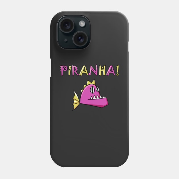 Piranha Phone Case by AdJohnson