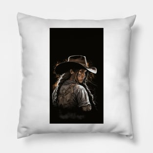 Cowgirl Boho Chic Country Farmgirl Western Southwestern Fun Pillow