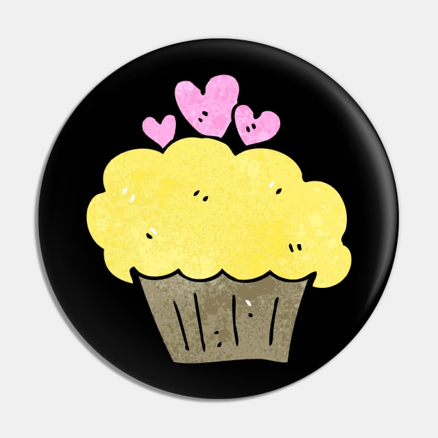 Heart Yellow Cupcake Sweet Dessert Love Sugar Food Foodie Cute Funny Happy Sarcastic Gift Pin by EpsilonEridani