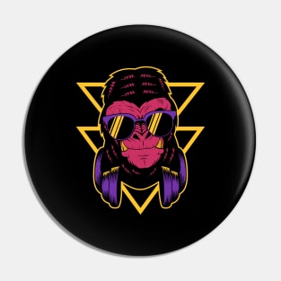 Retro Gorilla Design Pin