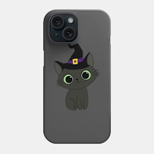 Kitty Cat in a Witches Hat Phone Case