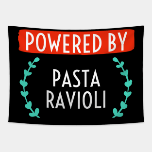 Powered by Pasta Ravioli Tapestry